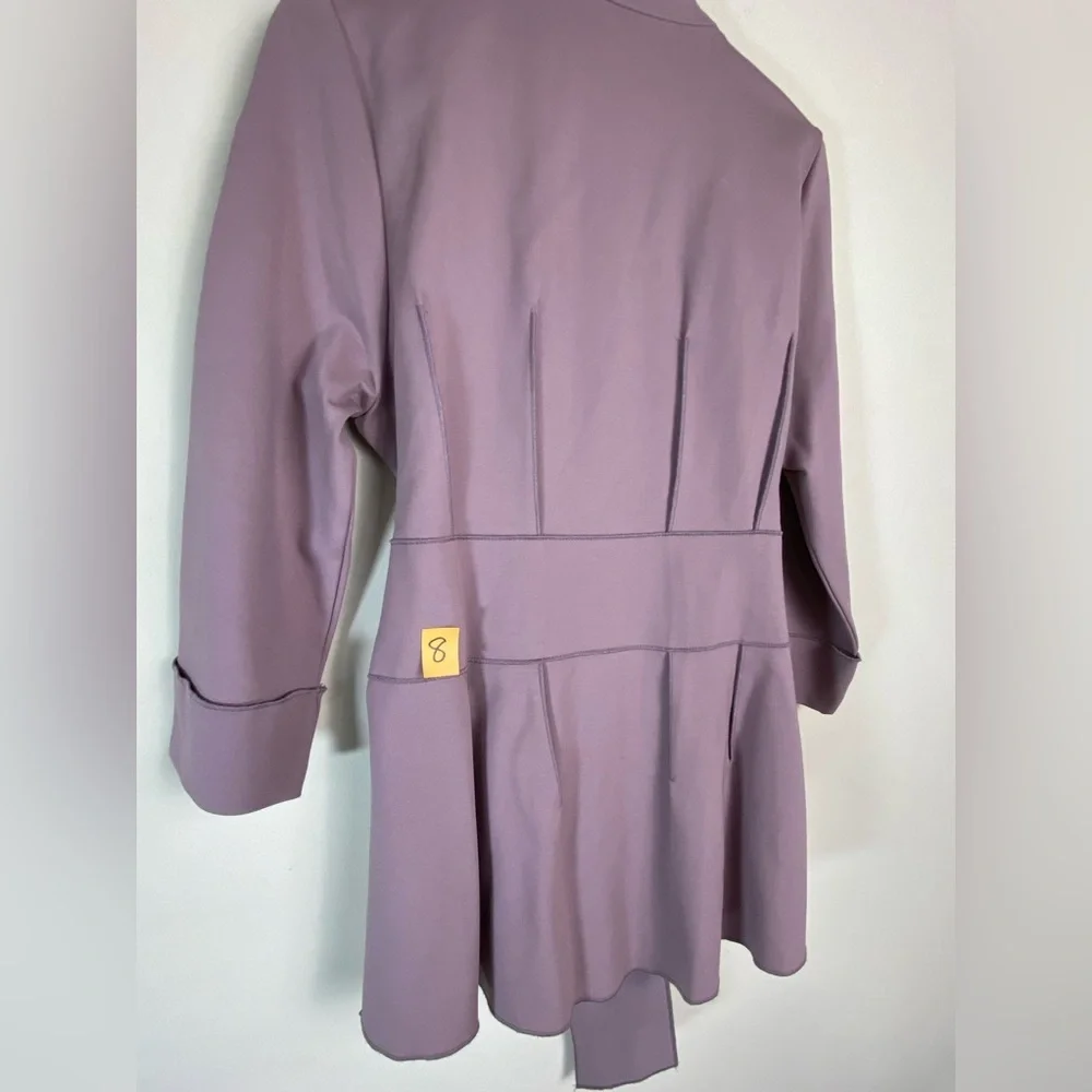 Luii Anthropologie Belted Full Zip Jacket Womens Size Medium High Neck - Picture 10 of 12